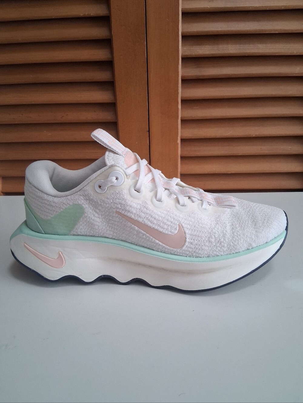 Nike Women's Motiva Walking Shoes | White/Mint Foam/Sail/Sunset Size: 6.5